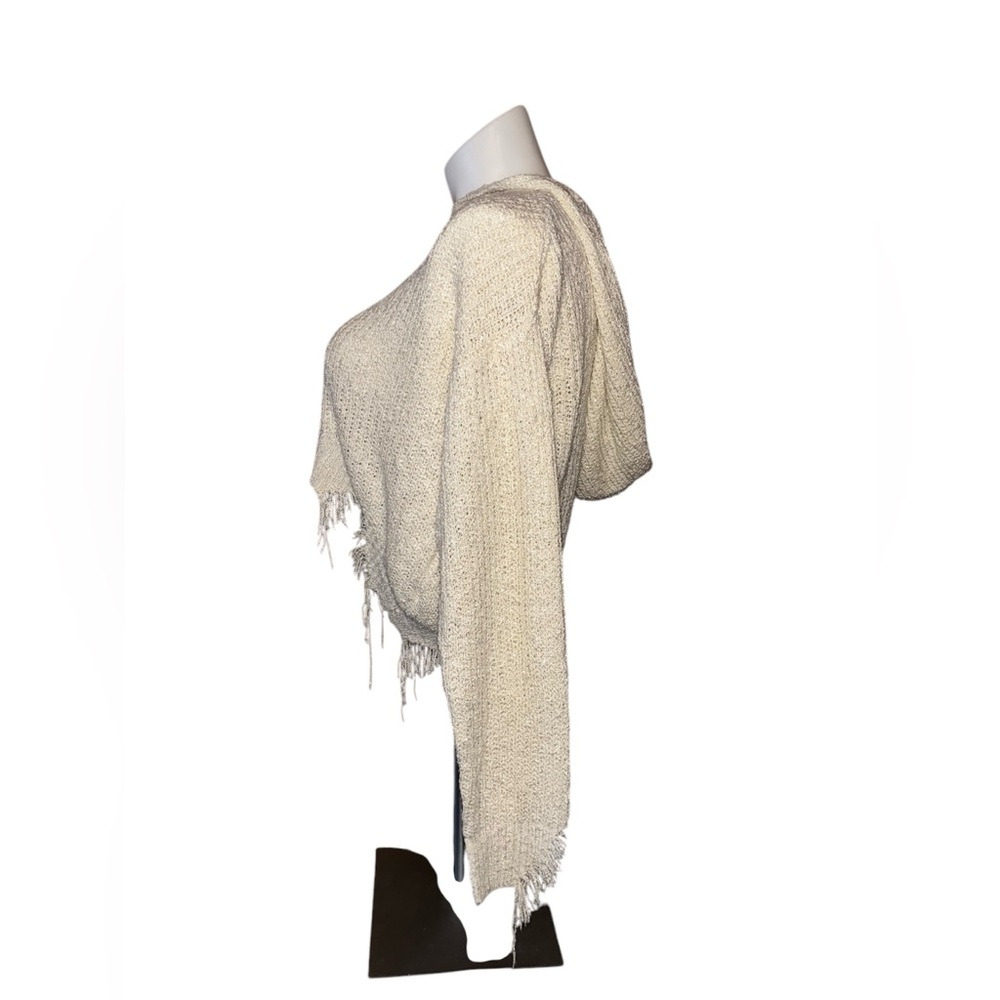Cream Hooded Sweater
Drop Shoulder
Distressed
Size M/L - Picture 4 of 6